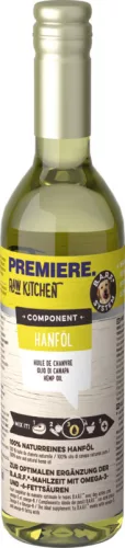 Premiere Raw Kitchen Ulei de cânepă, supliment pentru câini adulți și pisici adulte 500 ml