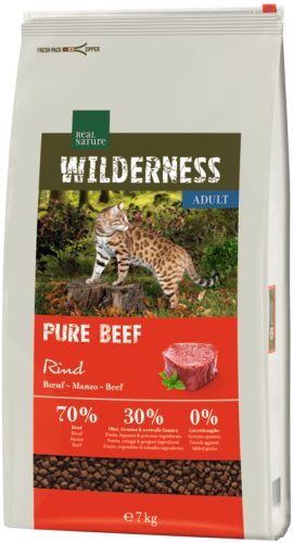 Real Nature Wilderness Hrană uscată pentru pisici adulte, cu vită 7 kg