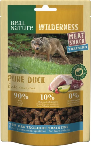 Real Nature Wilderness Recompense pentru câini, cu rață 150g