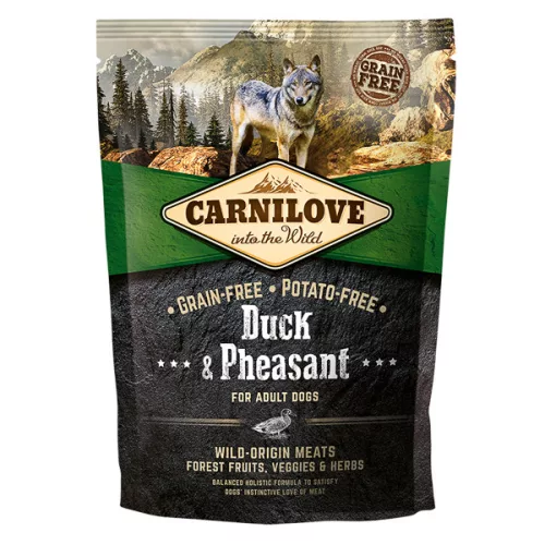 Carnilove Adult Hrană uscată pentru câini cu rață și fazan 1,5 kg