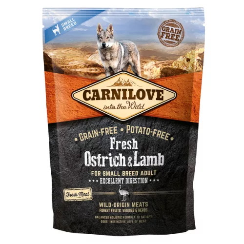 Carnilove True Fresh Adult Hrană uscată pentru câini cu struț 1,5 kg