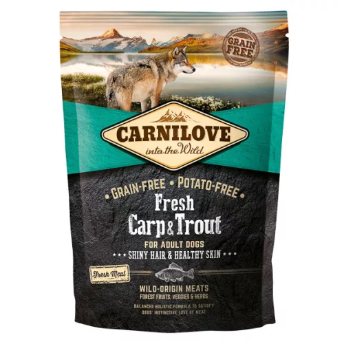 Carnilove True Fresh Adult Hrană uscată pentru câini cu crap și păstrăv 1,5 kg