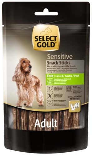 Select Gold Sensitive Snacks Recompensă pentru câini adulți cu probleme digestive, cu rață 85 g