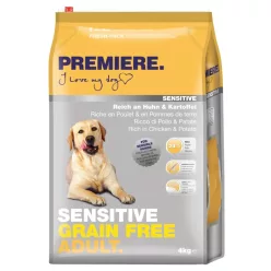   Premiere Sensitive Grain Free Hrană pentru câini adulți cu pui și cartofi 4 kg