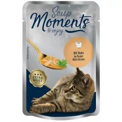 Moments Soup Hrană umedă pentru pisici adulte cu pui 40 g