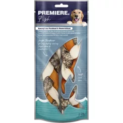   Premiere Chew It Recompense pentru câini, din piele de pește și piele de vită 2 bucăți