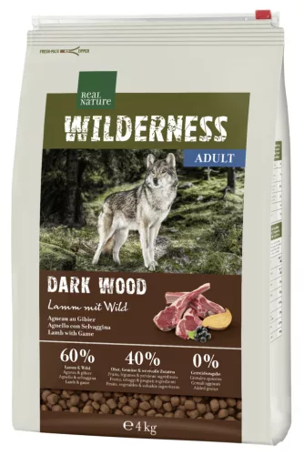 Real Nature Wilderness Hrană uscată pentru câini adulți, cu vânat și miel 4 kg