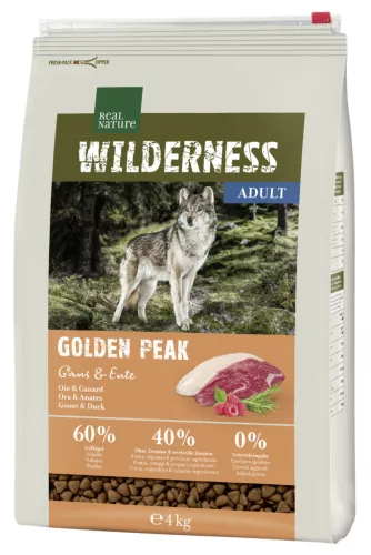 Real Nature Wilderness Hrană uscată pentru câini adulți, gâscă și rață 4 kg