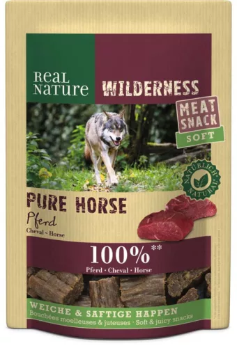 Real Nature Wilderness Recompensă pentru câini, cu carne de cal 150g