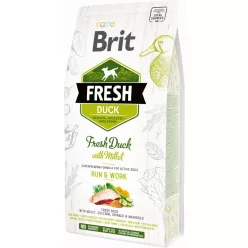   Brit Fresh Active Run & Work Hrană uscată pentru câini adulți, cu rață și mei 2,5 kg