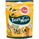 Pedigree Tasty Minis recompense pentru câini adulți, cu brânză și vită 140 g