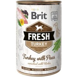   Brit Fresh Hrană pentru câini adulți cu curcan și mazăre 400g