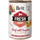 Brit Fresh Hrană pentru câini adulți cu vită și dovleac 400 g