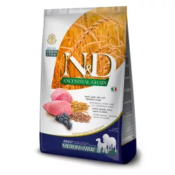  N&D Ancestral Grain Hrană uscată pentru câini adulți de talie medie și mare, cu miel 12 kg