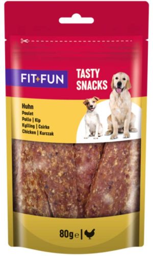 Fit+Fun Tasty Snack Recompensă pentru câini cu pui 80g
