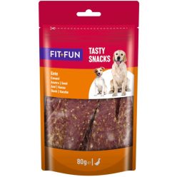 Fit+Fun Tasty Snack recompensă pentru câini cu rață 80 g