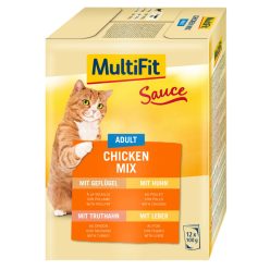   MultiFit Special Sauce Fish & Classic Mix Hrană pentru pisici adulte, mix 12x100g
