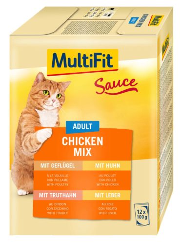 MultiFit Special Sauce Fish & Classic Mix Hrană pentru pisici adulte, mix 12x100g