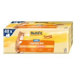 MultiFit Hrană pentru pisici adulte, cu pui 48x100g