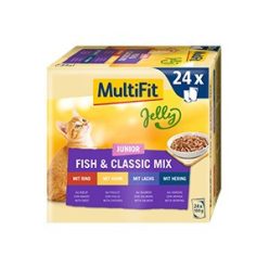   MultiFit Junior în sos – patru delicii gustoase pentru pisica ta, în sos fin 24x100g