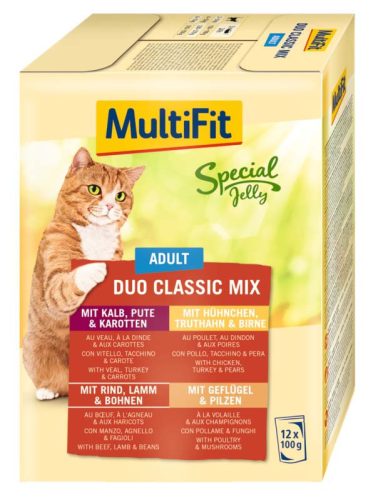 MultiFit Special Jelly Hrană pentru pisici adulte, mix 12x100g