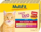 MultiFit Adult Sauce Duo Classic Mix Hrană pentru pisici 12x100g