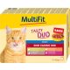 MultiFit Adult Sauce Duo Classic Mix Hrană pentru pisici 12x100g