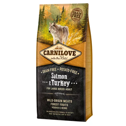 Carnilove Adult Large Breed Hrană uscată pentru câini cu somon și curcan 12 kg