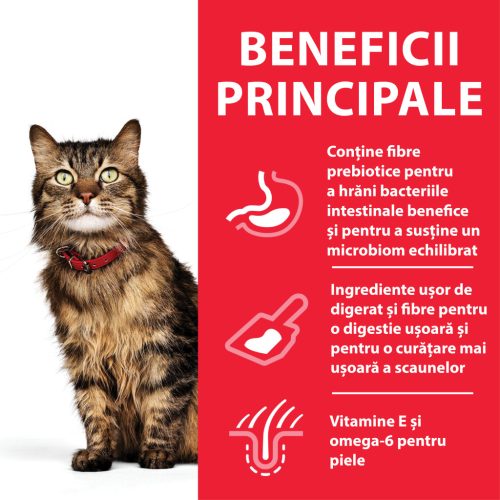 Hill's Sensitive Stomach & Skin Hrană uscată pentru pisici adulte, cu pui 7 kg