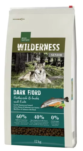 Real Nature Wilderness Hrană uscată pentru câini seniori, cu cerb roșu și somon 12kg