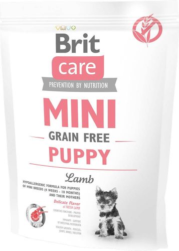 Brit Mini Grain Free Hrană pentru câini juniori, cu miel 400g