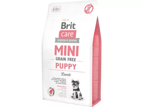 Brit Mini Grain Free Hrană pentru câini juniori, cu miel 2 kg