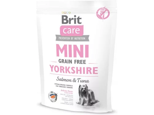Brit Mini Grain Free Yorkshire Hrană pentru câini, cu somon și ton 400g