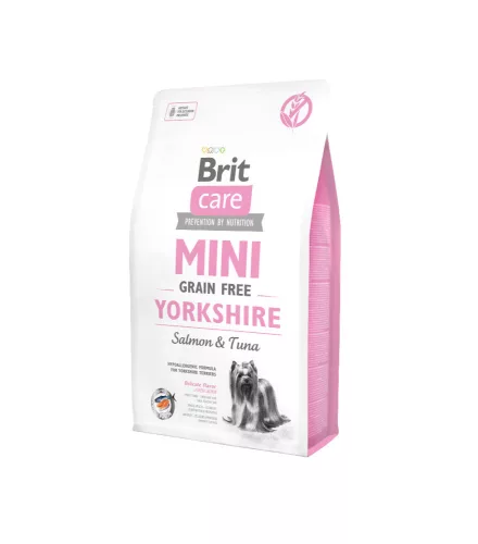 Brit Mini Grain Free Yorkshire Hrană pentru câini, cu somon și ton 2 kg