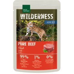   Real Nature Wilderness Hrană pentru pisici adulte, cu vită 85 g
