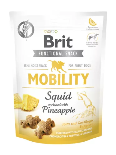 Brit Care Functional Snack Recompense pentru câini adulți, cu calamar și ananas 150g