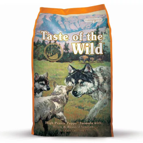 Taste of the Wild High Prairie Hrană uscată pentru câini juniori, cu bizon și miel 2 kg