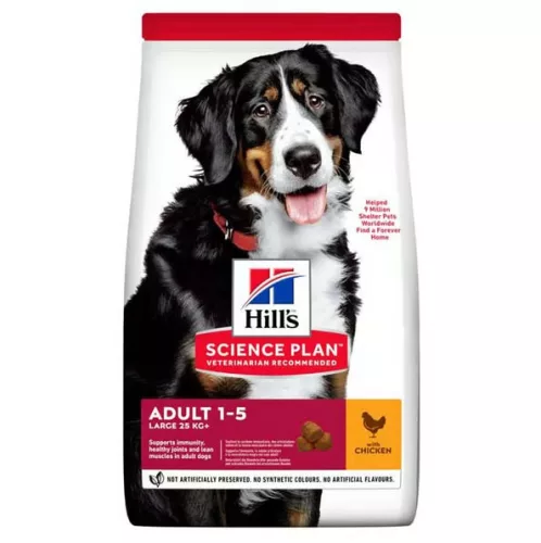 Hill's Hrană uscată pentru câini adulți de talie mare,cu pui 14 kg 