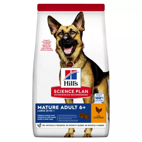 Hill's Hrană uscată pentru câini adulți de talie mare, cu pui 14 kg