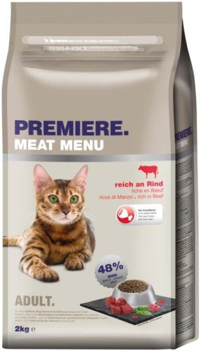 Premiere Meat Menu Hrană pentru pisici adulte cu vită 2 kg
