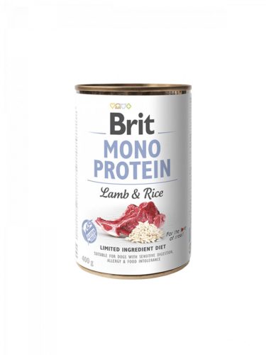Brit Mono Protein Hrană pentru câini, cu miel și orez 400g