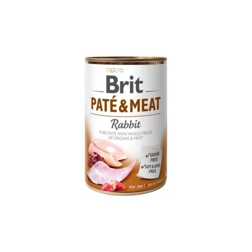 Brit Paté & Meat Hrană umedă pentru câini adulți, cu iepure 400g