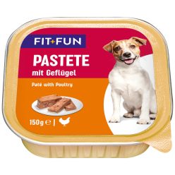 Fit+Fun Hrană pentru câini adulți cu pasăre 150g