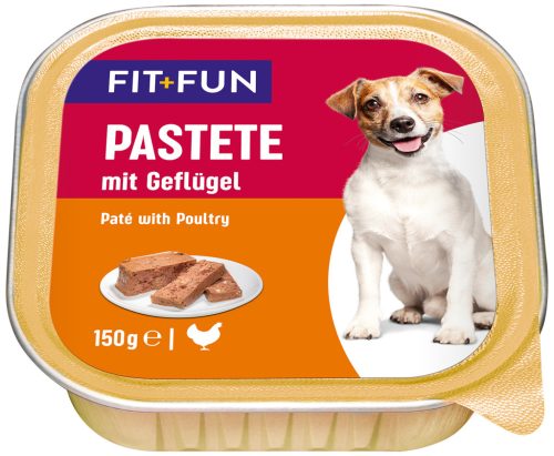 Fit+Fun Hrană pentru câini adulți cu pasăre 150g