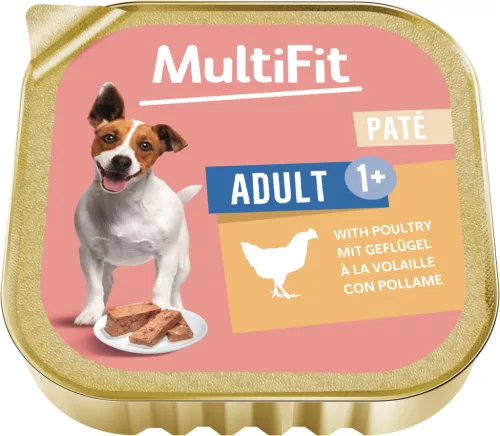 MultiFit Hrană pentru câini adulți cu pasăre 150 g