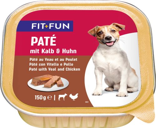Fit+Fun Hrană pentru câini adulți cu vită 150g