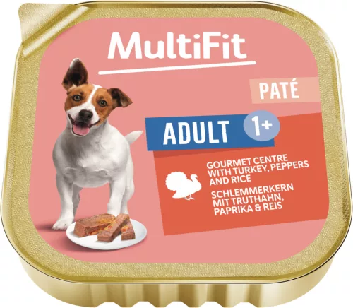 MultiFit Hrană gourmet pentru câini adulți cu curcan, ardei și orez 150 g