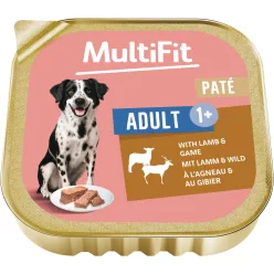   MultiFit Hrană umedă pentru câini adulți, cu miel și vită 300 g