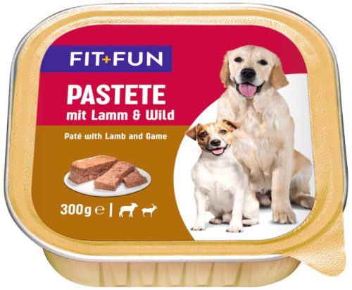 Fit+Fun Hrană umedă pentru câini adulți, cu miel și vită 300 g