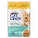 Cat Chow Hairball Control Hrană umedă pentru pisici, cu pui și fasole verde în sos 85g